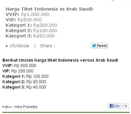 &#91;Beda sumber beda harga&#93; Harga Tiket Indonesia Vs Arab