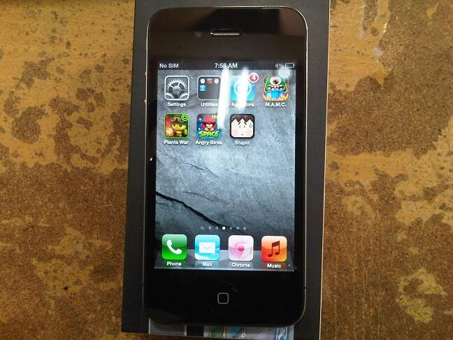 iPhone 4G 16GB FU black mulus banget , komplit ( garansi personal ) rekber / COD