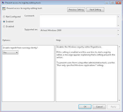 Mengatasi regedit yang terkunci "registry editing has been disabled by your administr
