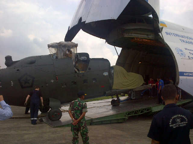 Welcome Home 2 unit Helikopter MI-35P TNI-AD