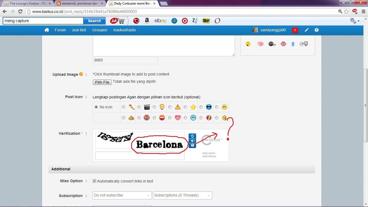 &#91;HOT&#93; Ternyata pembuat Captcha seorang Barcelonistas!! Masup gan..