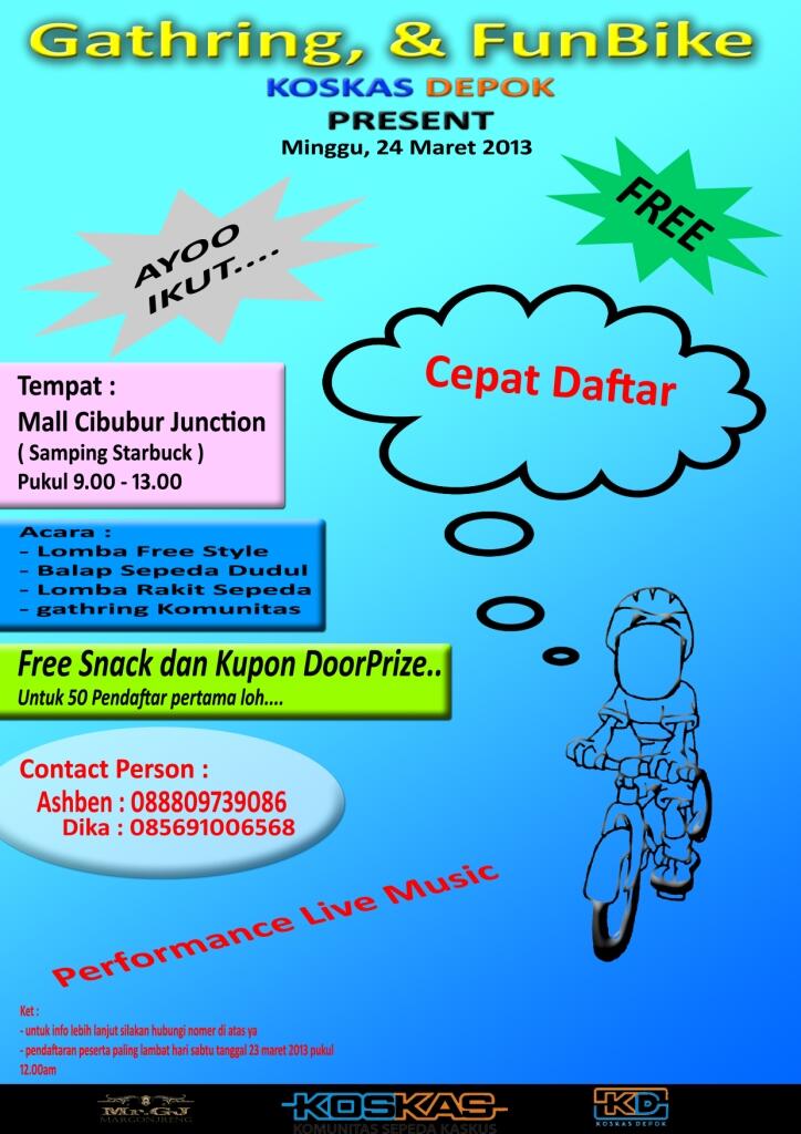 Gathring &amp; FunBike &quot; KosKas Depok Present &quot;