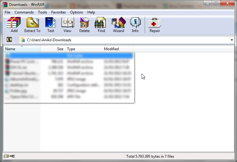 Cara mengunci File dalam WinRAR ( ++ Pict )