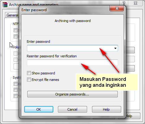 Cara mengunci File dalam WinRAR ( ++ Pict )