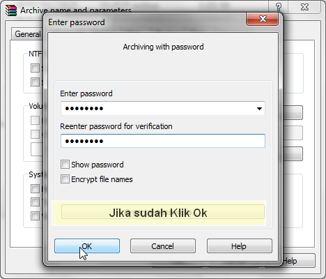 Cara mengunci File dalam WinRAR ( ++ Pict )