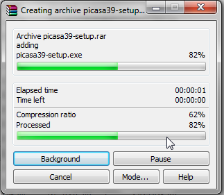 Cara mengunci File dalam WinRAR ( ++ Pict )