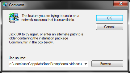 URGENT!!! Common.msi error 1706