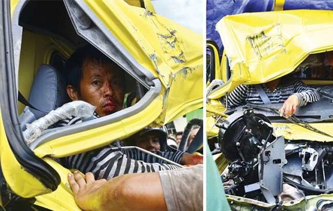45 Menit Merintih di Kemudi Truk