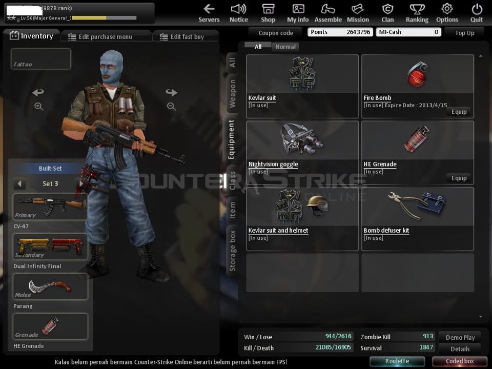 Jual Char CSO murah level 56