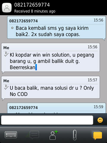 Just Info beli online tapi barang tidak sesuai (nipu ???)