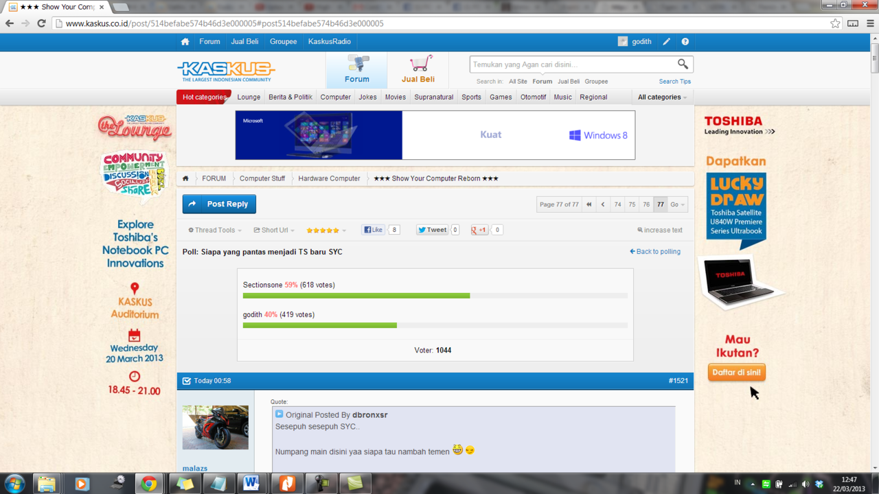 Script Poll Kaskus Error dan masih ada Bot?