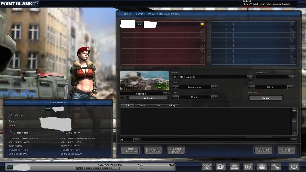 Jual char POINTBLANK letcol mantap