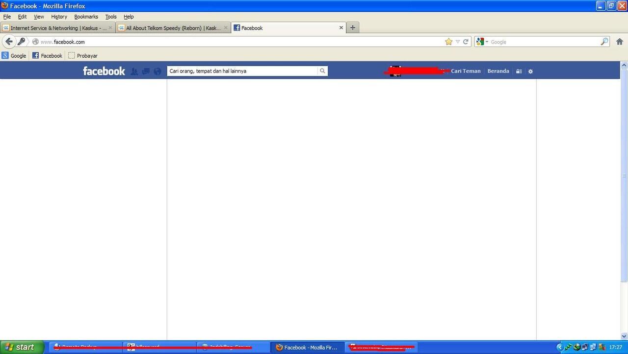 &#91;HELP&#93; FB diwarnet ane blank semua