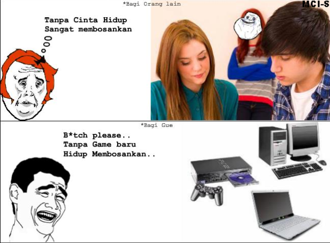 Just joke buat gamer (ngambil dari Meme Comic Indonesia in facebook)
