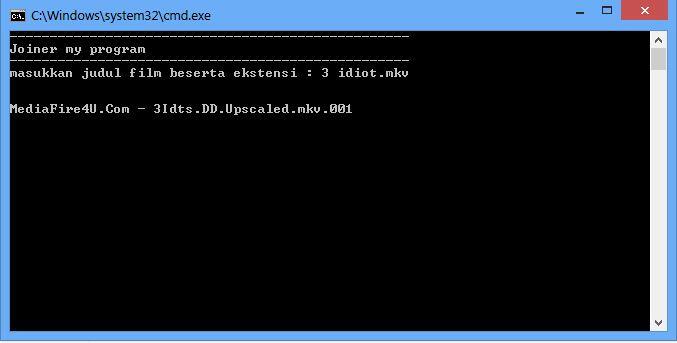 &#91;batch file&#93; cobain program bikinan ane gan, hjsplit versi ane