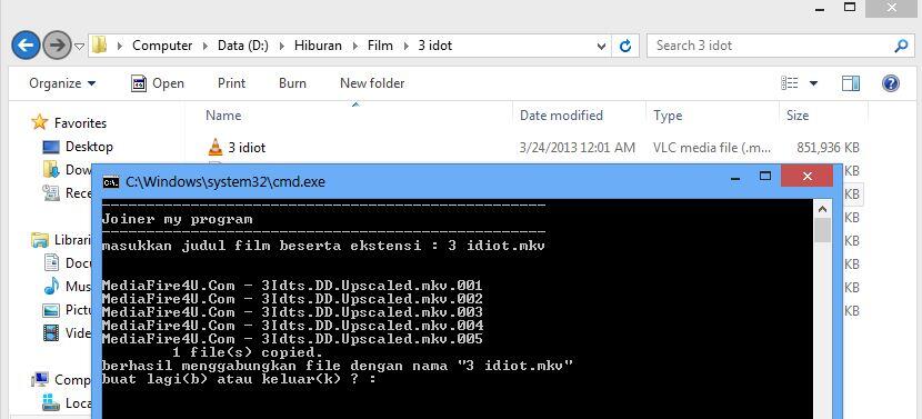 &#91;batch file&#93; cobain program bikinan ane gan, hjsplit versi ane