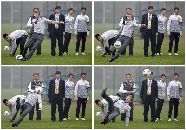 Ups! David Beckham Terpeleset