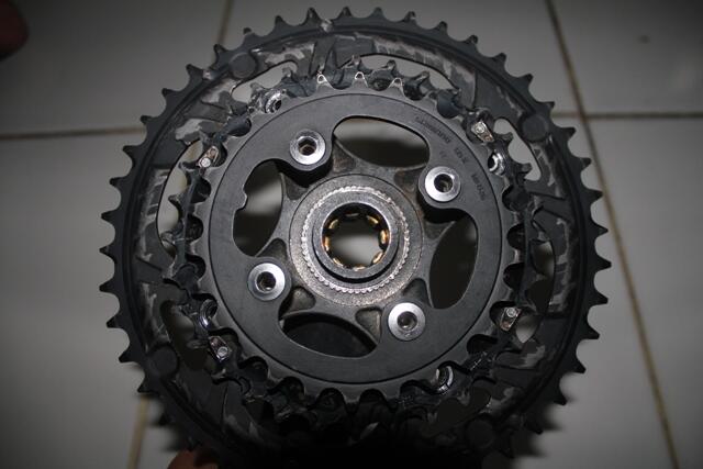 Jual Crank Shimano no Series HT1 + FD dan Sproket