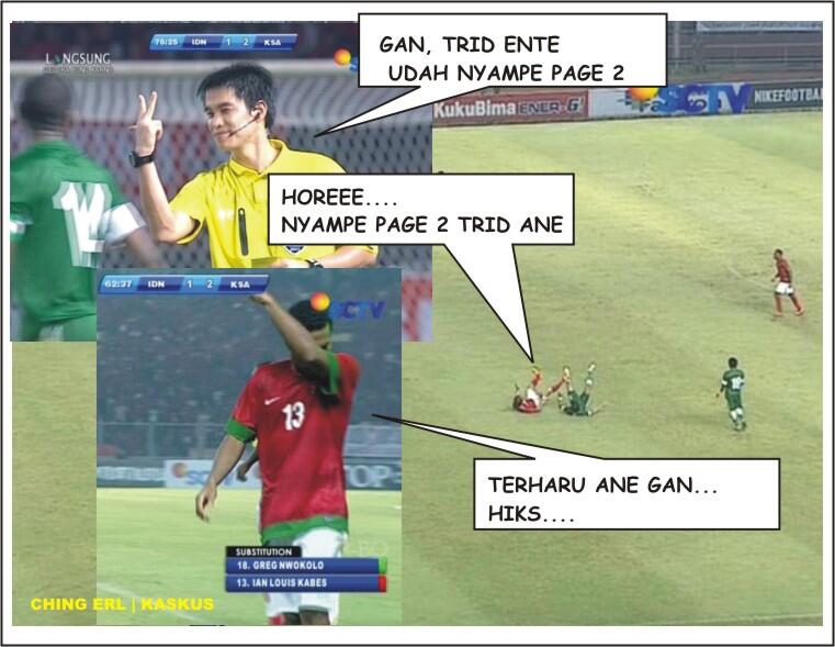 KOMIK TIMNAS INDONESIA VS ARAB Edisi Trid Sepi