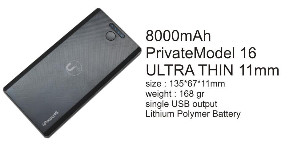 Powerbank UNOs Slim series Paling tipis ringan mudah dibawa-bawa
