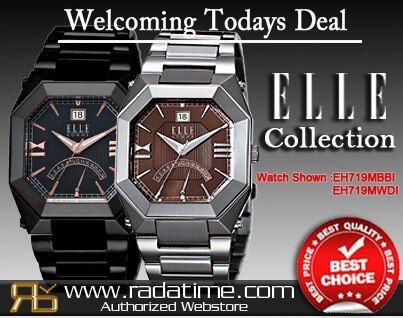 MURAH GAN, Jam Tangan Original Elle SALE 50% EH719MBBI & EH719MWDI