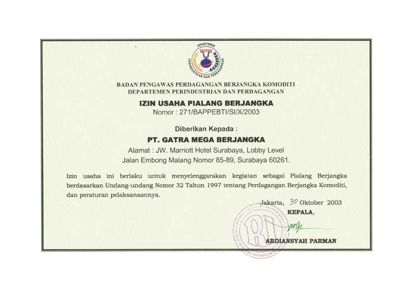 Strategy Perdagangan Emas PT.Gatra Mega Berjangka 