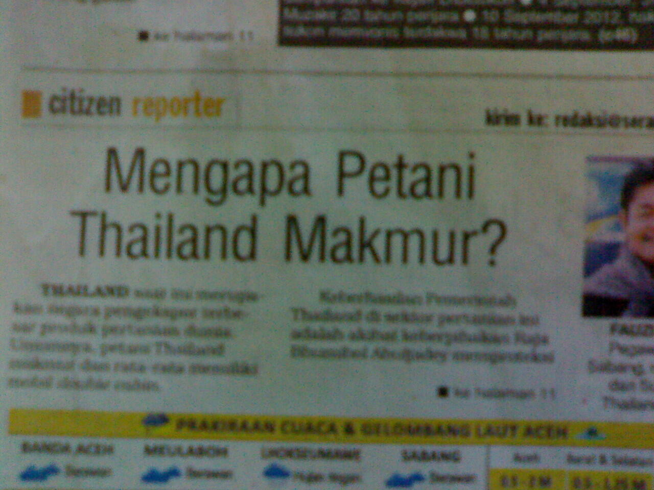 Bedanya Petani Indonesia dg Petani thailand