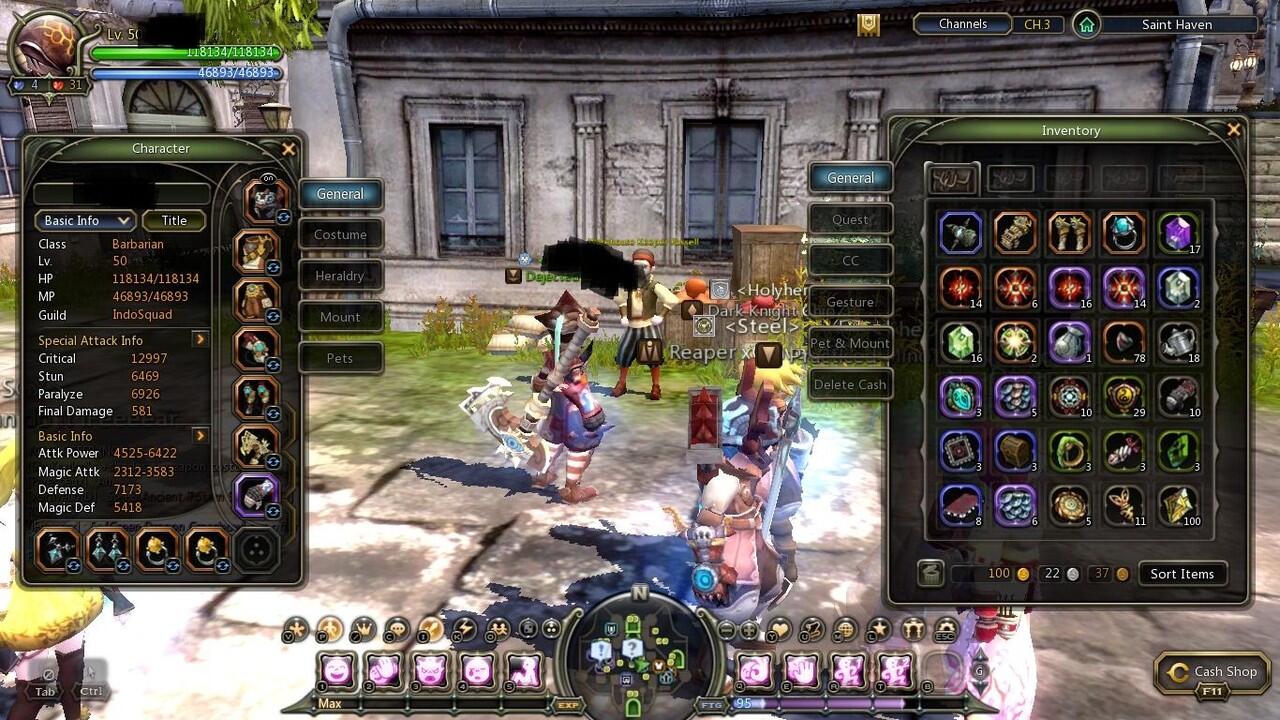 Sell char Barbarian+INQUISTOR+SELEANA .satu ID. Dragon Nest SEA Server HOLLYWOOD
