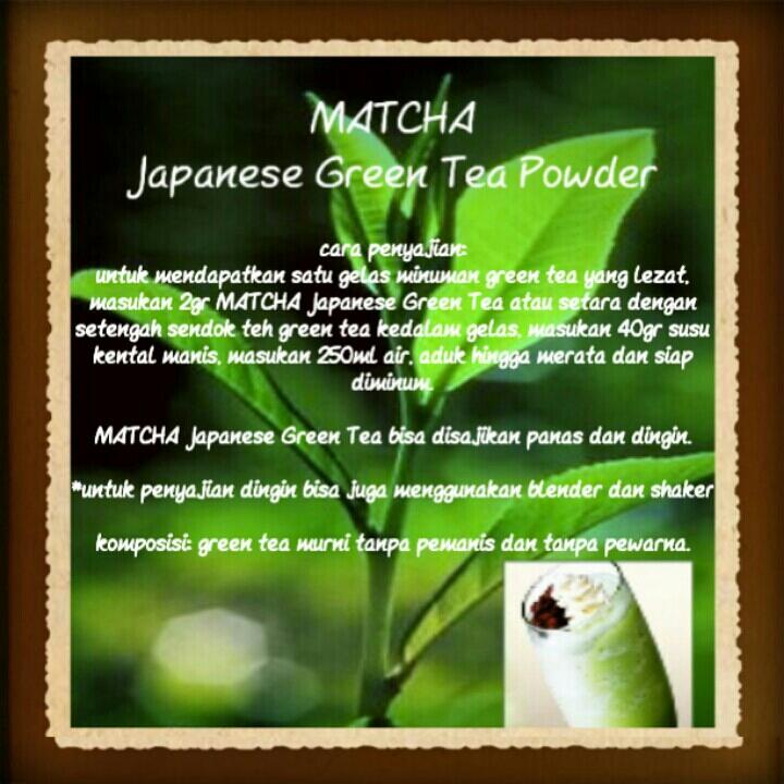 Jual Green Tea Powder (Matcha)