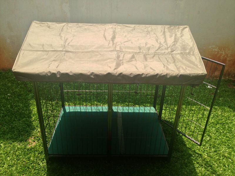 WTS PET HOUSE / DOG CAGE (KANDANG ANJING) knockdown dengan atap.