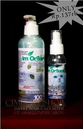IM ORGANIC Whitening Combo Pack! (Shampoo+Spray) for Cat