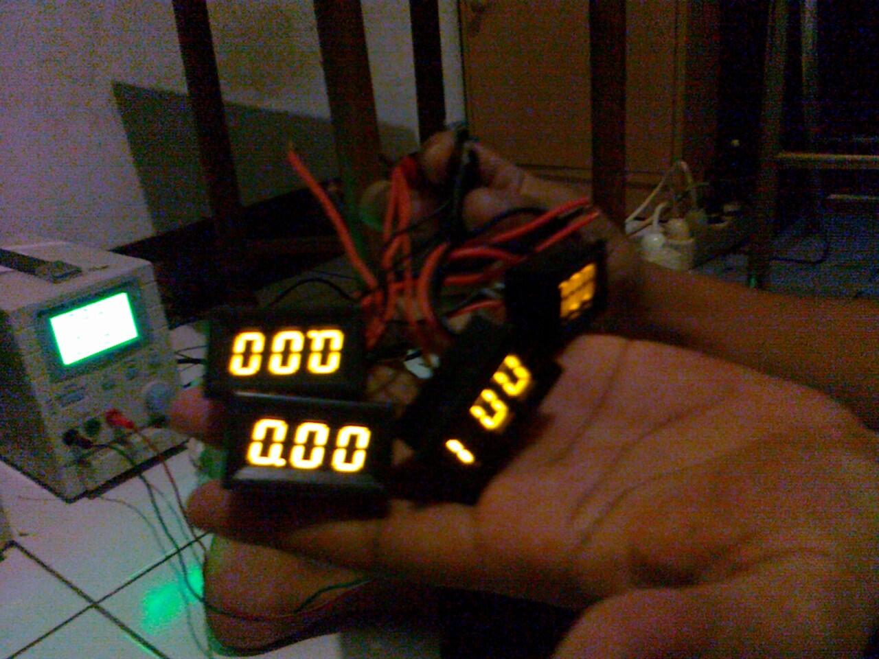 Digital MiNi AmpereMeter DC 0.A-10A RED LED Panel