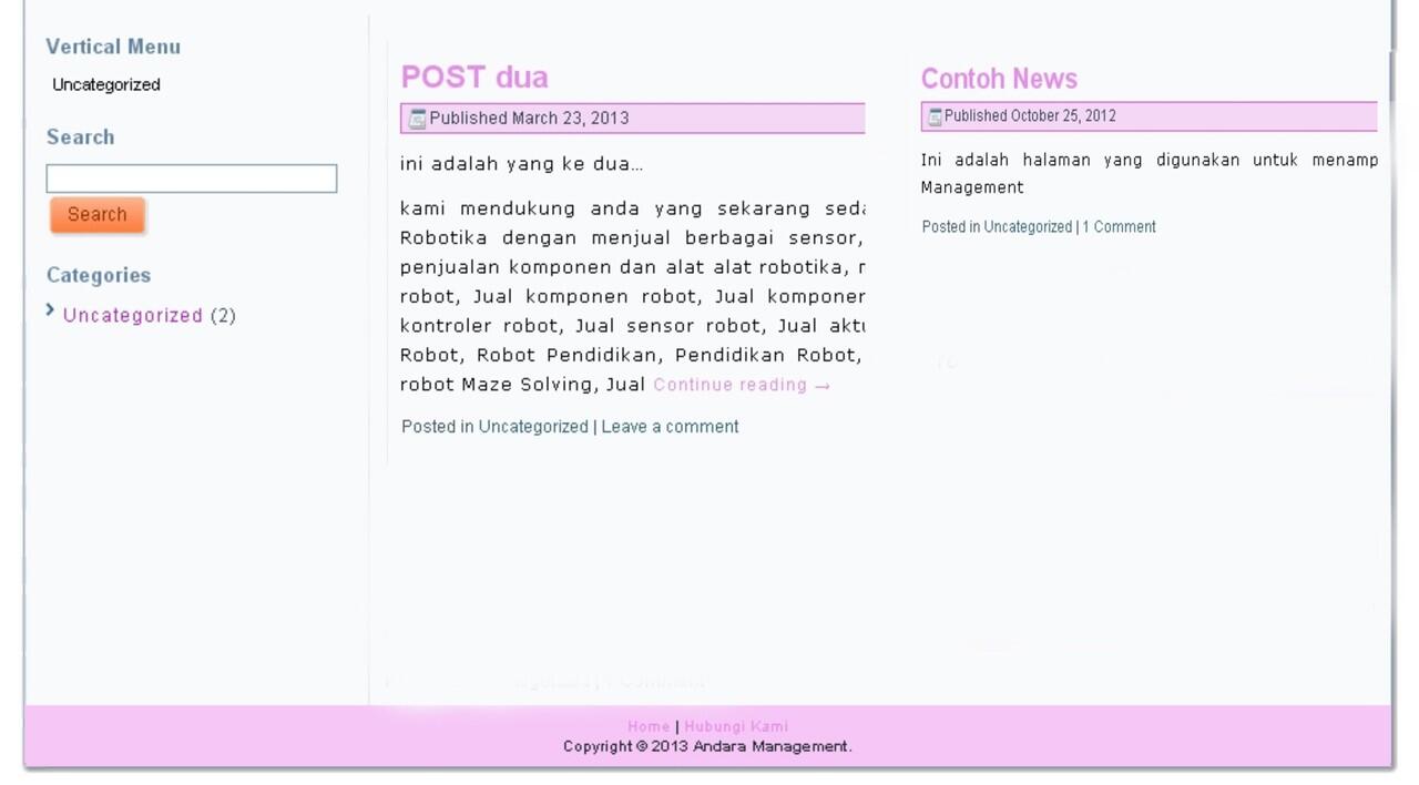 Cara membagi postingan wordpress menjadi 2 kolom di halaman home