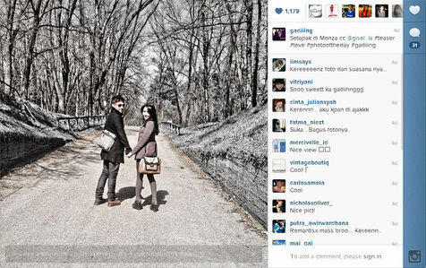 &#91;Foto&#93; Intip Foto Mesra Gading - Gisel di Milan Yuk! 