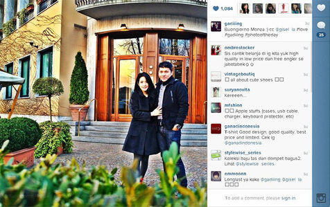 &#91;Foto&#93; Intip Foto Mesra Gading - Gisel di Milan Yuk! 