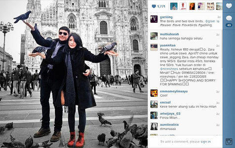 &#91;Foto&#93; Intip Foto Mesra Gading - Gisel di Milan Yuk! 