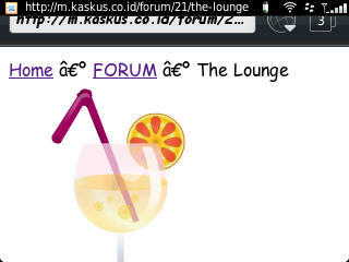 The Lounge dari hp kok aneh ya gan?