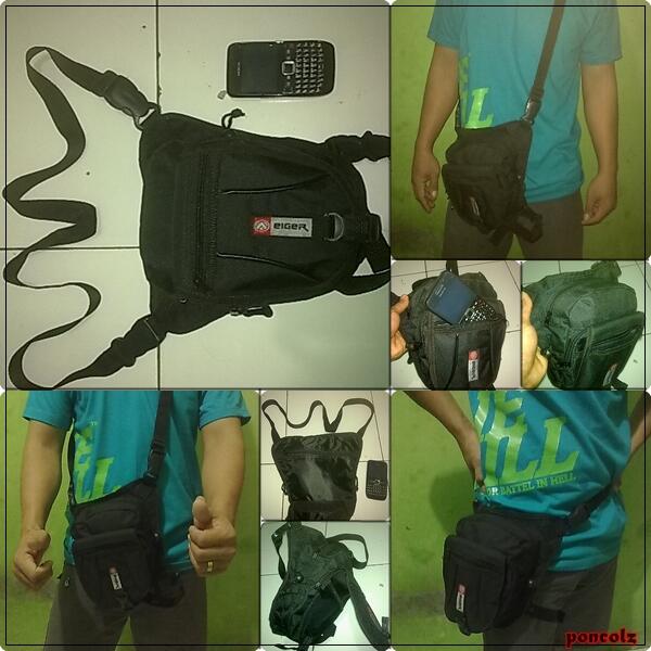 Terjual NEW tas paha selempang eiger KW murah buanged cm 