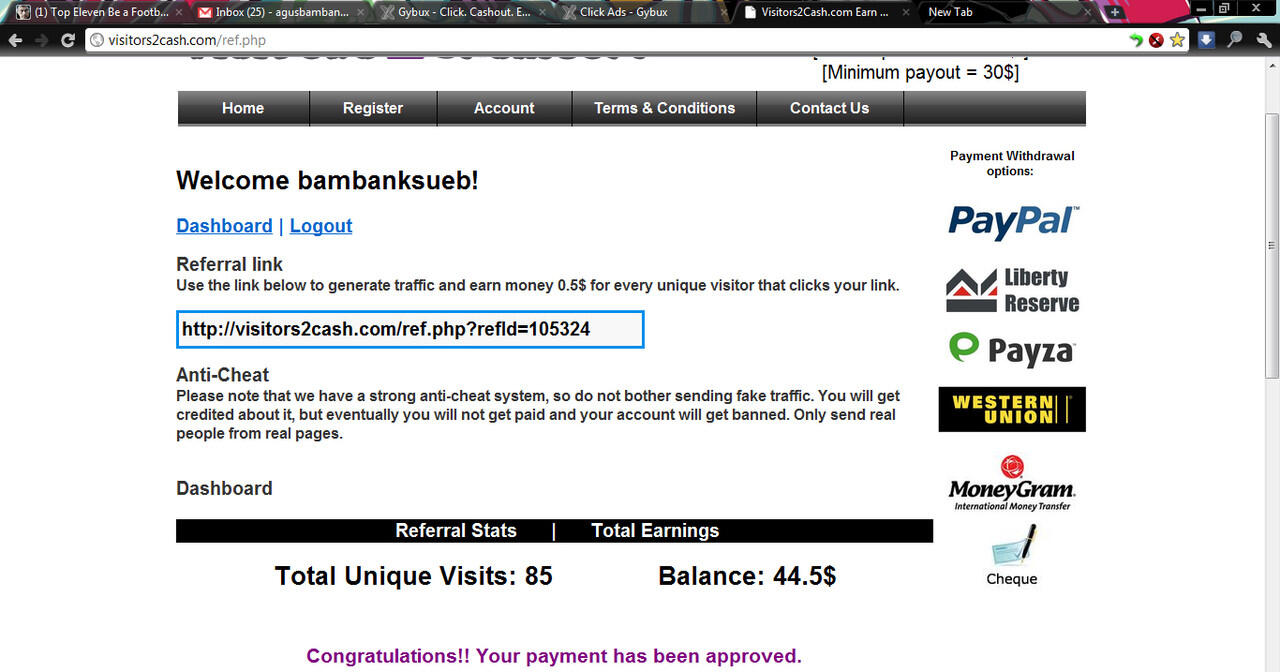 &#91;TIPS&amp;TRIK&#93; Cara Gampang dapat $$ -visit2cash-