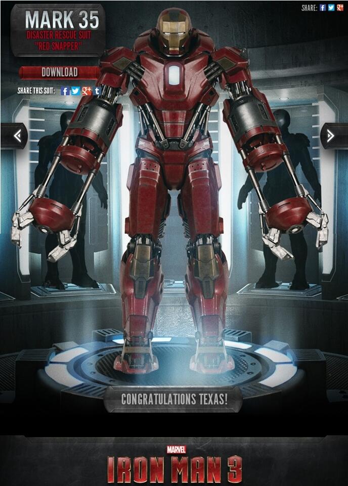 Beberapa Armor baru Iron Man yang bakal nongol di Iron Man 3