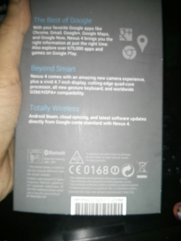 LG nexus 4 pemakaian seminggu