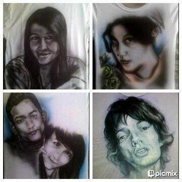 Kaos Lukis Airbrush