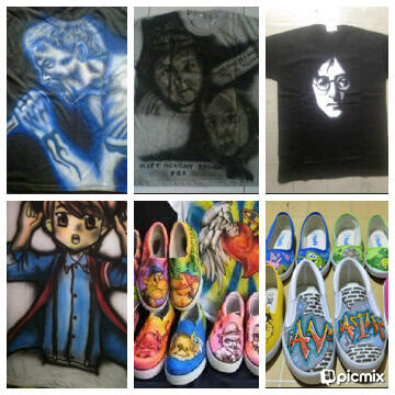 Kaos Lukis Airbrush