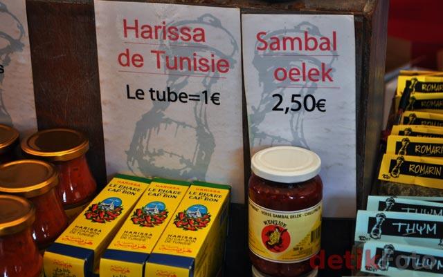 Pasar kaget di Belgia ada yang menjual Sambel Ulek lho..