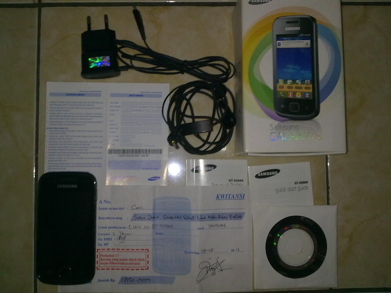 jual bosen samsung galaxy gio full set mulus karawang (depok weekend ini)
