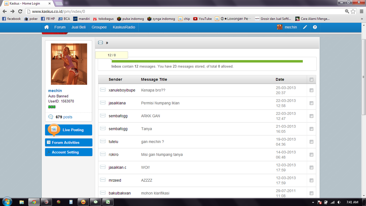 id ane auto banned. what's wrong? momod, mohon bantuannya