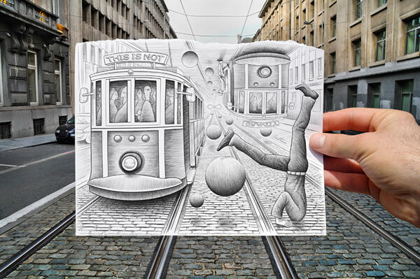 Pencil Vs Camera, Sebuah Konsep Visual Baru oleh Ben Heine