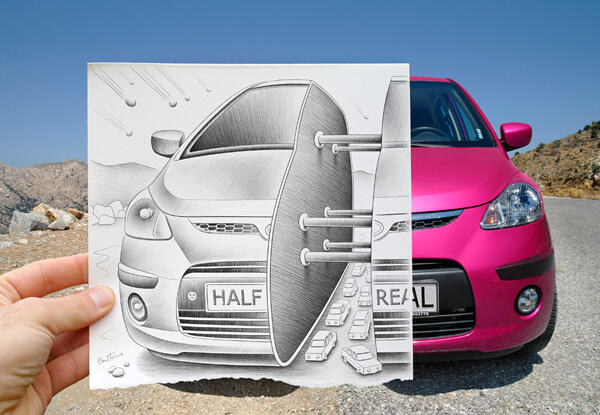 Pencil Vs Camera, Sebuah Konsep Visual Baru oleh Ben Heine