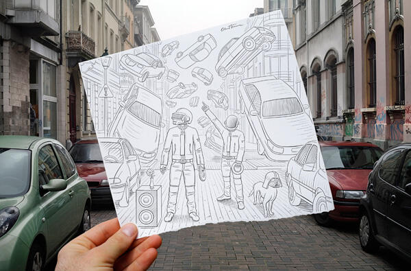 Pencil Vs Camera, Sebuah Konsep Visual Baru oleh Ben Heine