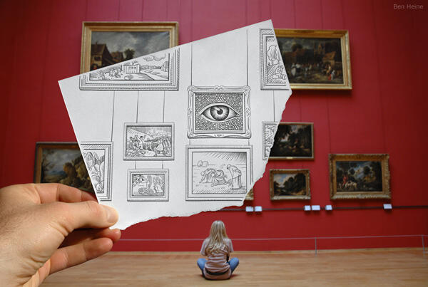 Pencil Vs Camera, Sebuah Konsep Visual Baru oleh Ben Heine
